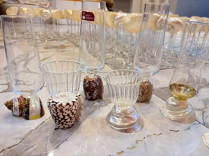 Creative French Design Handmade Stoneware Seashell Cup Bracket <b>Goblet</b> Glassware for Dessert Ice Cream Juice Cocktails-Macy - Product Image 3