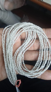 Perles de diamant blanc non taillées irrégulières, perles de diamant en vrac, fournisseur en gros, prix d'usine, pierres précieuses de qualité supérieure pour bijoux - Product Image 1