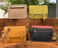 Diskon besar-besaran pabrik tas tangan kulit daur ulang warna-warni gambar hewan High-end Fashion baru tas tangan wanita selempang bahu Messenger