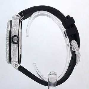 Montre de sport de luxe en édition limitée Offshore Iced Out avec bracelet en caoutchouc, mouvement automatique, affichage de la date - Product Image 5