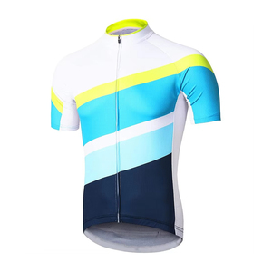 Customized New Style Men's Short Sleeve Road <b>Cycling</b> Jersey Breathable Polyester Anti-Bacterial 140 g Quick Dry Seamless - Product Image 2