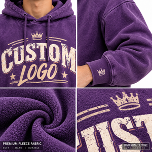 Sudadera con Capucha Azul Marino Sólido para Hombre, Corte Regular, con Bolsillo Canguro, Venta al por Mayor, Unisex, Poliéster y Algodón - Product Image 5