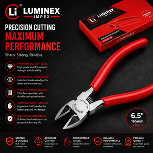 LUMINEX IMPEX LUB=113 <b>Long</b> <b>Nose</b> Stainless Steel Lightweight Smooth Work Jewelry Making Polishing Pliers for Bracelet Making DIY - Product Image 3