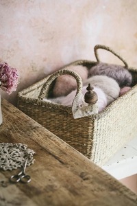 Panier en jonc de mer tressé à la main, panier de rangement artisanal, vente en gros, écologique, fabriqué au Vietnam - Product Image 4