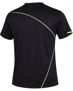 Ensemble de t-shirt et short de sport pour homme, noir et vert néon, séchage rapide, respirant, vêtements de sport, course à pied, entraînement, fitness, tenue de sport - Product Image 5