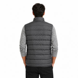<b>Men's</b> Custom Logo OEM Service Multi-Functional Zipper Outer Wear Waistcoat Outdoor Casual Fishing Work Winter Puffer <b>Vest</b> - Product Image 3