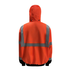 Conjunto de Ropa de Trabajo de Seguridad Reflectante de Alta Visibilidad Resistente al Agua al por Mayor, Sudadera con Capucha de Poliéster, Chaqueta de Seguridad Vial, MOQ Bajo - Product Image 2