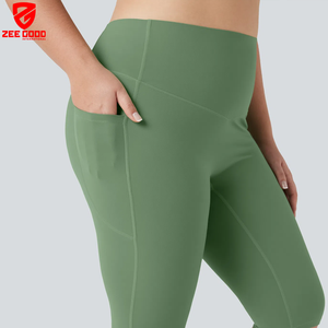 Leggings pour femmes à taille mi-haute en tricot de haute qualité, confortables, légers, à séchage rapide, respirants, pour le yoga et la remise en forme - Product Image 4
