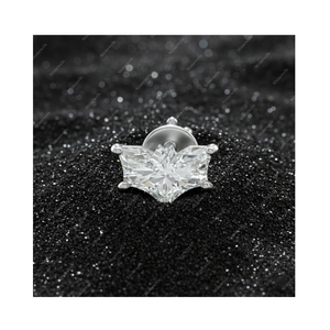 Regalos de Navidad, Pendientes de Diamante Cultivado en Laboratorio con Certificación GIA IGI de 0.50 3.0ct, Oro Fino de 925, Chapado en Plata de Ley, para Él y Ella - Product Image 1