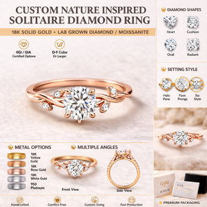Anillo de Diamantes Cultivados en Laboratorio con Certificación IGI, Anillo Ovalado Vvs con Diamantes Creados en Laboratorio, Anillo Solitario para Mujer, Aniversario, Boda - Product Image 6