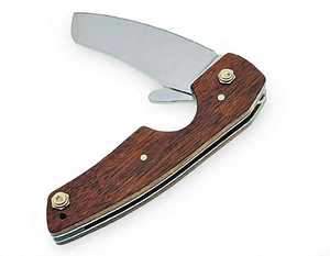 มีดพับ Iron Crown Forge แบบ Drop Point ใบมีดสแตนเลส ด้ามไม้ ปุ่มเปิดแบบ Thumb Knob ผลิตตามแบบ OEM - Product Image 2