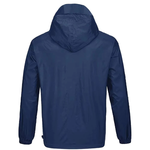 <b>Mens</b> <b>Reflective</b> Detail Windbreaker <b>Jacket</b> Hooded Lightweight Full Zip Outdoor Utility Wind Resistant <b>Jacket</b> Custom Wholesale - Product Image 2