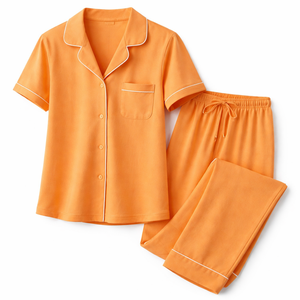 Wholesale Thermal Elegant Soft Cotton <b>Pajamas</b> for Women-<b>Custom</b> Designs Spring/Summer Front Logo <b>Manufacturer</b> Direct Supplier - Product Image 3