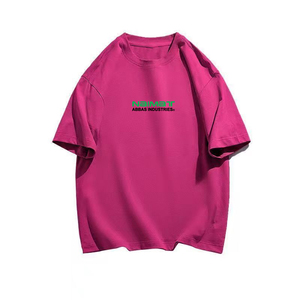 เสื้อยืดแขนสั้นผ้าฝ้ายสีพื้นหนา 200 กรัม ทรงหลวม สไตล์ลำลอง เรียบง่าย สำหรับผู้ชายและผู้หญิง แฟชั่นฤดูร้อน - Product Image 6