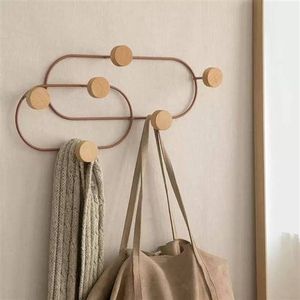 Wall Mounted Key Holder Rustic Wooden Key Rack with Metal <b>Hooks</b> Entryway Organizer for Home Office - Product Image 4