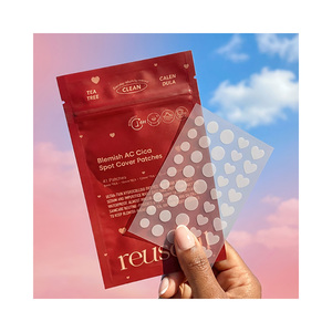 Patchs hydrocolloïdes hypoallergéniques Reusoul Cica Spot Cover pour l'acné et les imperfections, pour le visage et le corps, peaux sensibles - Product Image 1