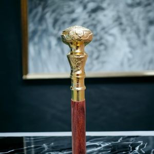 Canne de marche pour homme avec poignée en laiton antique, faite à la main, légère, style vintage, robuste et durable pour la mobilité - Product Image 4