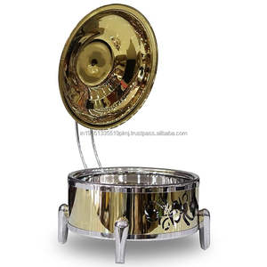 Recipiente para Buffet de Diseño Moderno, Usado, de Acero Inoxidable con Recubrimiento PVD Dorado, Redondo, de Alta Calidad - Product Image 5