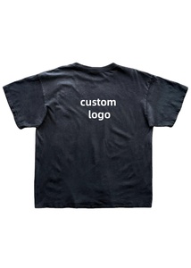 Streetwear sérigraphié en soie coupe régulière col rond manches courtes respirant 100% coton T-Shirt - Product Image 4