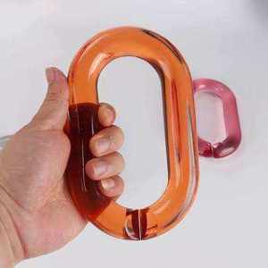 Cadena Larga de Resina, Estilo Moderno, Mezcla de Colores, Punk, Hueca, Grande, Gruesa, de Varias Piezas, Decoración para el Hogar, Hecha a Mano - Product Image 1