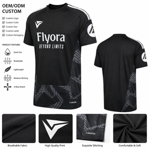 เสื้อยืดกีฬาคอกลมแขนสั้นทรงเรโทรสำหรับผู้ชาย แบบ OEM ODM ผลิตตามสั่ง แห้งเร็ว ระบายอากาศได้ดี เหมาะสำหรับการฝึกซ้อมและการแข่งขัน - Product Image 5