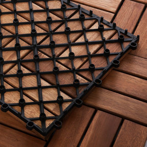 Table d'appoint convertible en bois massif d'acacia du Vietnam, contemporaine, imperméable et antidérapante pour l'extérieur - Product Image 3