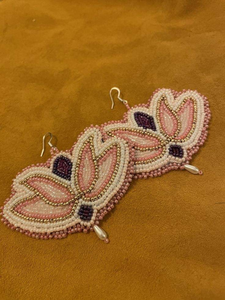 Boucles d'oreilles brodées à la main, en gros, au meilleur prix, avec perles, par MD HANDICRAFTS - Product Image 6