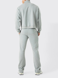 Conjuntos de sudaderas con capucha y pantalones deportivos al por mayor a bajo precio, diseño OEM, chándal informal hecho a medida, 100% algodón - Product Image 2