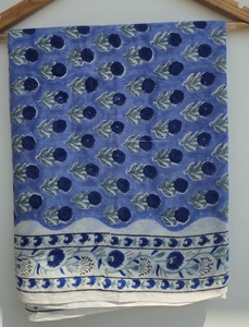 Paréo Sarong en Coton Bohème Imprimé à la Main, Cache-maillot de Bain Léger pour Femme, Idéal pour l'Été - Product Image 4