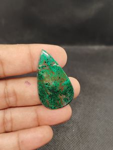 Piedra preciosa de crisocola malaquita 100% natural de alta calidad, cabujón verde, piedra suelta para la fabricación de joyería. - Product Image 6