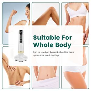 1800mAh Cordless Anti-Cellulite massaggio dell'anca funzione termica di raschiatura 12 livelli di aspirazione/riscaldamento per le cosce tutto il corpo - Product Image 4
