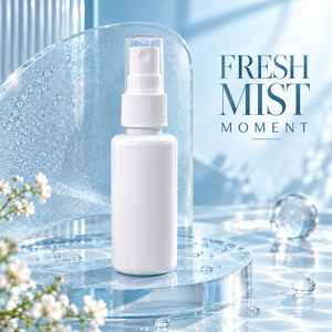 Flacon pulvérisateur à fine brume en PET de 50 ml |   Flacon d'emballage cosmétique avec bouchon transparent |   Corps de cylindre lisse |   Soins personnels et produits de beauté - Product Image 2