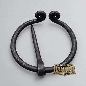 Handmade Viking Medieval Mini Iron Brooch Circular Ornamental Metal Clothing <b>Pin</b> Decorative Costume Accessory - Product Image 1