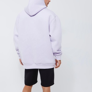 Sudadera con capucha de forro polar grueso 100% algodón de 400G con cremallera, lisa, para hombre, con logo personalizado, ajuste regular, tallas grandes, bordada, de invierno, estilo Puff High - Product Image 2