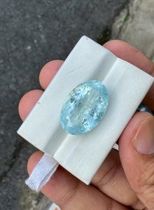 Aigue-marine bleu ciel naturel, pierre précieuse en vrac, pierre facettée pour la fabrication de bijoux, pierre de naissance de décembre, vente en gros ZUBEDA GEMS JEWELRY 2.00 - Product Image 3