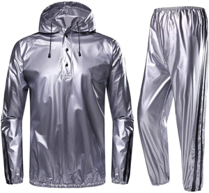 Combinaison de sudation pour la perte de poids, combinaison de sauna pour l'entraînement de boxe, de lutte et de course à pied, combinaison de sauna intégrale OEM pour la chaleur - Product Image 3