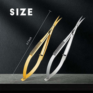 Ciseaux à cuticules professionnels durables en acier inoxydable courbé avec lame tranchante et conception à ressort – Prix raisonnable ANAAIF - Product Image 3