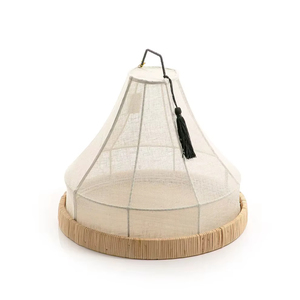Eco-Friendly Hand-Woven <b>Bamboo</b> Chocolate Serving Tray With Luxury Mesh Lid Elegant Ramadan & Eid Tabletop Decorative Platter - Product Image 3