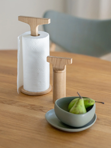 Portarrollos de Papel de Madera Ecológico, Decoración para el Hogar, Soporte de Papel de Cocina con Diseño Floral, Estante de Cocina - Product Image 6