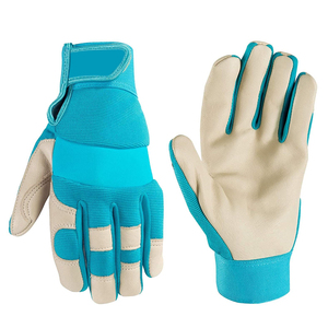 Gants de travail unisexes durables en cuir enduit de latex, coupe-vent, pour le jardinage, l'agriculture, la manutention en entrepôt, avec une forte adhérence et un ajustement confortable - Product Image 1