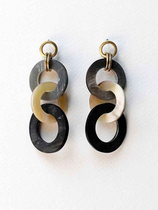 Latest Eco-Friendly Horn <b>Earrings</b> India Modern Fashion Jewelry Stylish Girls | Handmade Natural Shape Durable Art Collectible - Product Image 4