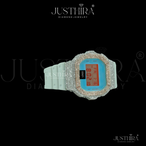 Reloj de Pulsera de Alta Calidad con Bisel de Plata y Diamantes Moissanite VVS Premium, Estilo G-Shock, para Fiestas, Bodas y Aniversarios, Estilo Hip Hop - Product Image 3