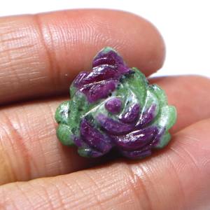 Cabujón de Zoisita Rubí Natural Tallado, Gema de Rubí Tallada a Mano, Piedra Suelta Lisa, Proveedor Mayorista para Joyería - Product Image 1