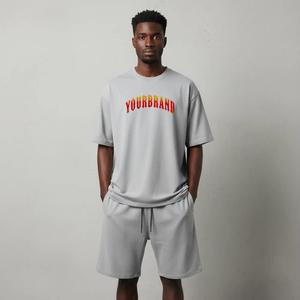 Conjunto de Ropa de Moda Verano 2026, 2 Piezas, Camiseta con Estampado DTG, Pantalones Cortos de Malla con Gráficos de Dibujos Animados para Hombre, 100% Algodón Transpirable - Product Image 4