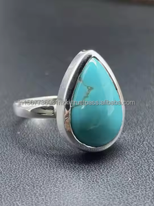 Best Selling Turquoise <b>Silver</b> <b>Ring</b> December Birthstone, Healing Gemstone, Turquoise <b>Ring</b>, <b>Solitaire</b> <b>Ring</b> Handmade Woman <b>Rings</b> - Product Image 5