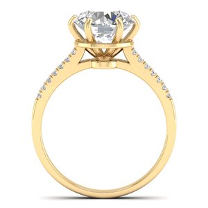 แหวนมอสซาไนต์ทรงกลม REYES ขนาด 2.84 กะรัต รับรองโดย GRA ดีไซน์ดั้งเดิม แหวนเงินแท้ 925 สำหรับหมั้นแบบโซลิแทร์ - Product Image 4