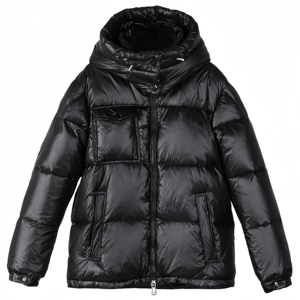 Custom Logo High Quality Shiny Glossy Winter Puffer Jacket Heavy <b>Padded</b> <b>Waterproof</b> Hooded Bubble <b>Coat</b> Outerwear Made In Pakistan - Product Image 3