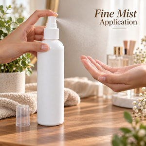 Botella de Spray HDPE de 200 ml con Pulverizador Fino |   Envase Cosmético con Dispensador de Bomba y Tapa Protectora para Cuidado de la Piel y Cabello - Product Image 4