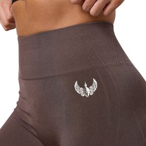 Legging marron taille haute pour femme, doux au toucher, extensible, pour l'entraînement, le fitness, le yoga, vêtement de sport performant, usage quotidien - Product Image 6