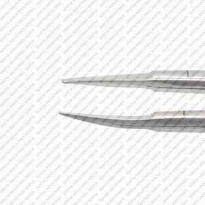 Ensemble de micro-ciseaux Yasargil, 2 pièces, 7,5 pouces, ciseaux microchirurgicaux droits et courbés, instrument chirurgical en acier inoxydable - Product Image 4